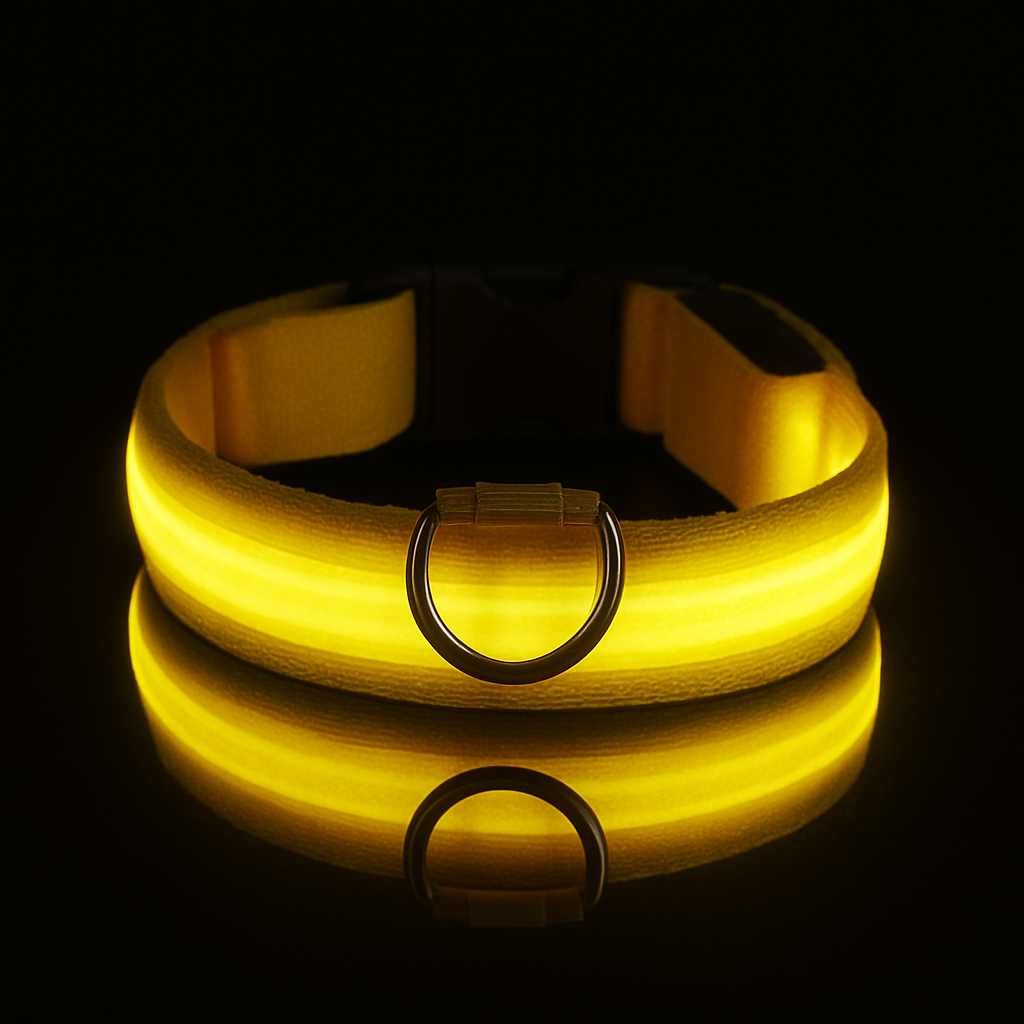 LED Dog Collar for Night Walks - USB Rechargeable
