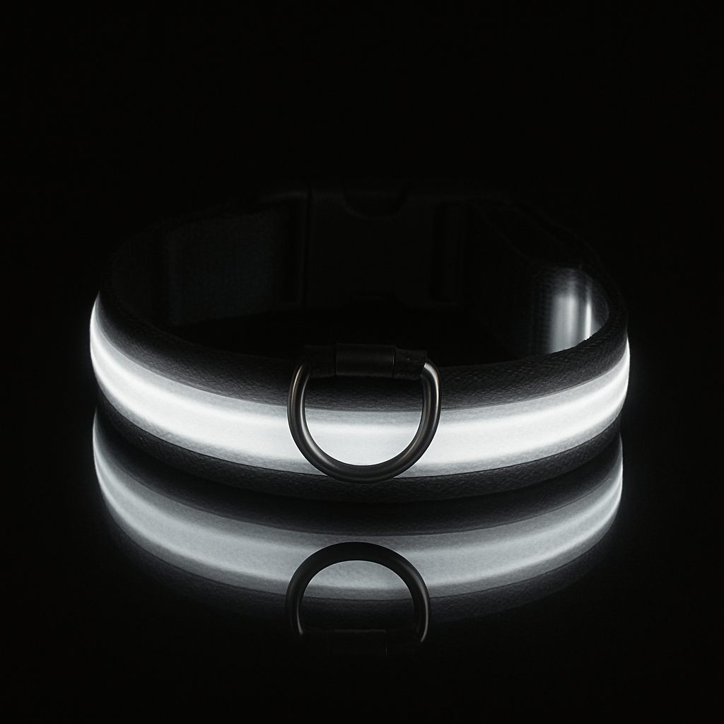 LED Dog Collar for Night Walks - USB Rechargeable