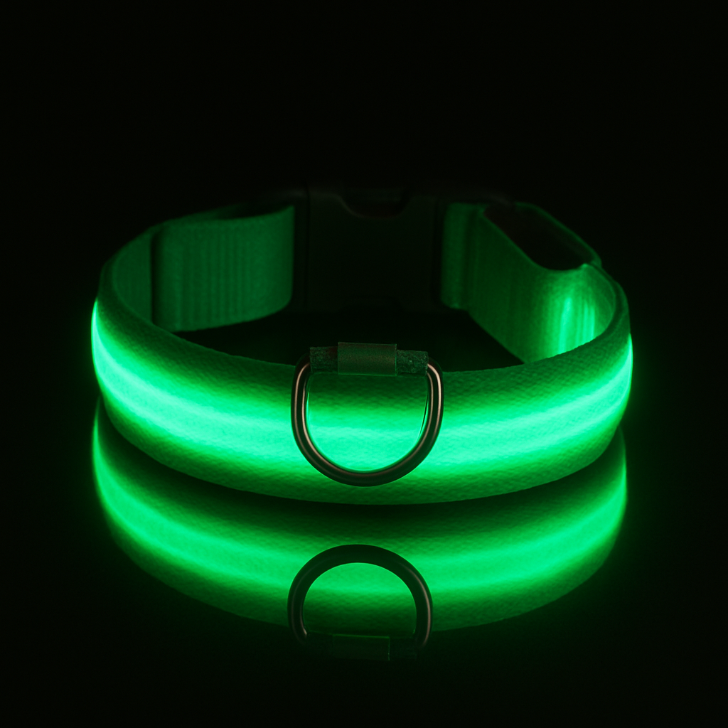 LED Dog Collar for Night Walks - USB Rechargeable