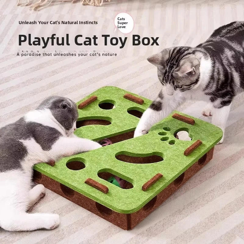 Cat Scratching Post – Sisal, Interactive Play Toy for Indoor Cats