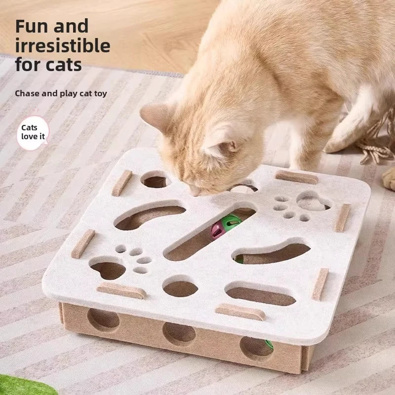 Cat Scratching Post – Sisal, Interactive Play Toy for Indoor Cats