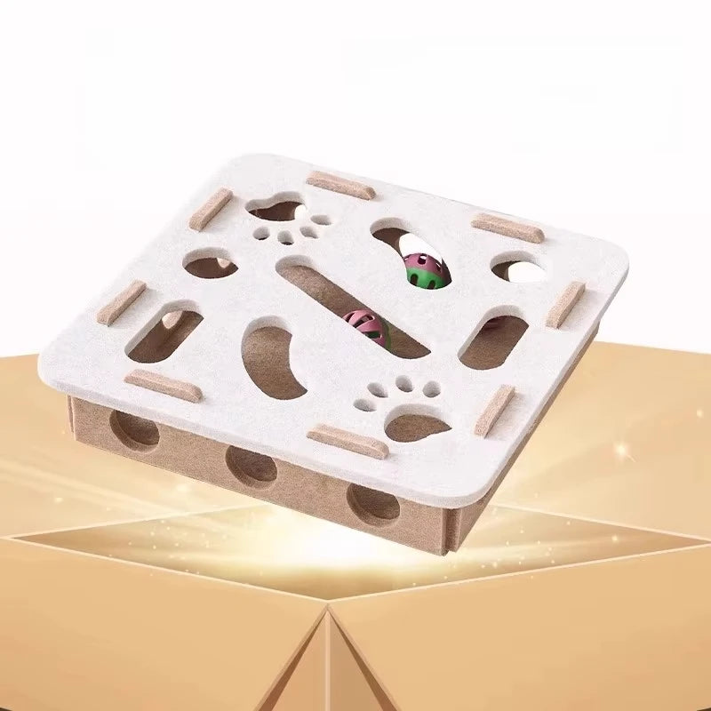 Cat Scratching Post – Sisal, Interactive Play Toy for Indoor Cats